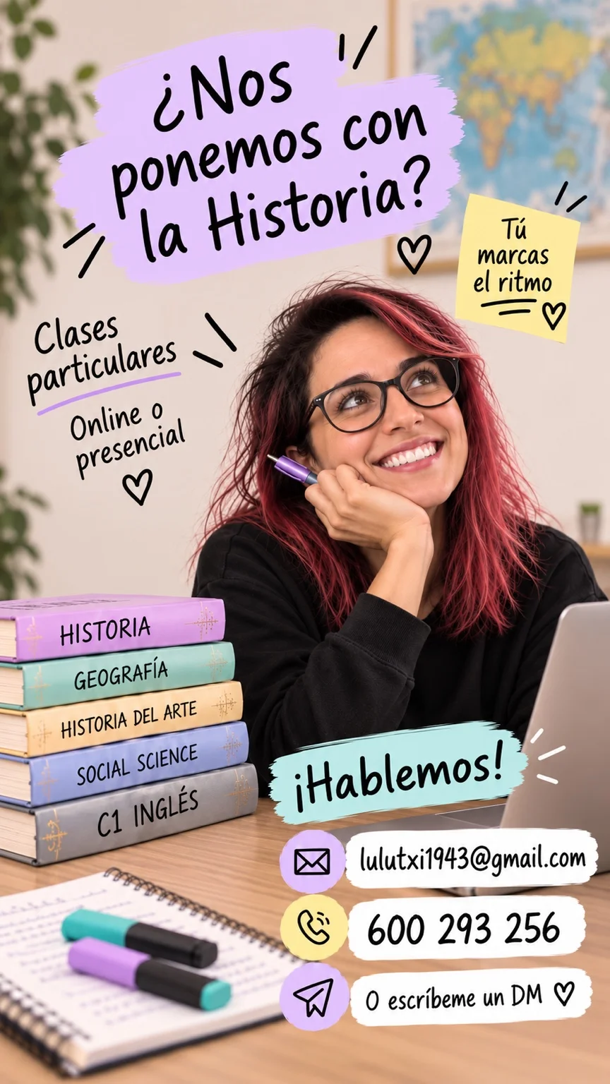 Cartel de Clases particulares con Lucía aportado por Lucía