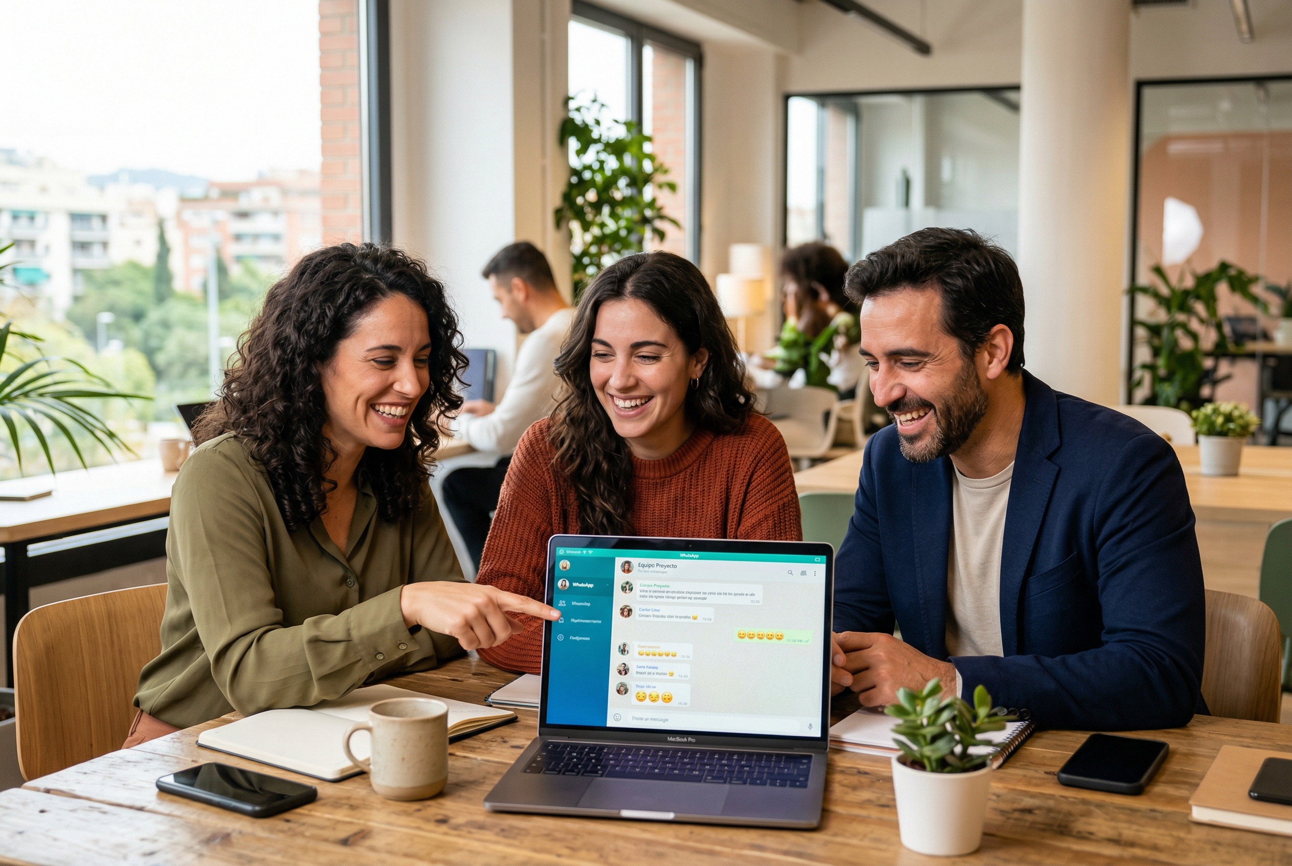Equipo colaborando en el diseño de una integración