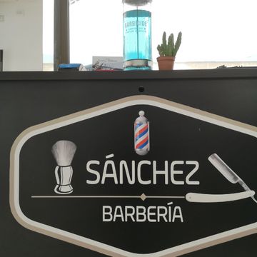 Rótulo real de Sánchez Barbería en el establecimiento